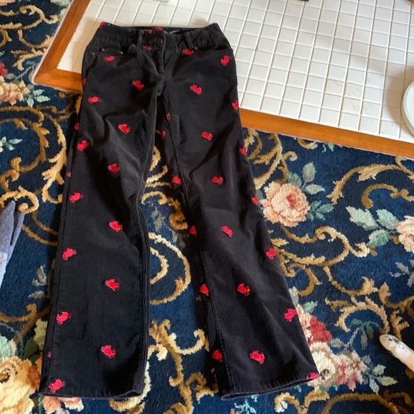 Castaway women’s‎ black lobster bootcut cords. Worn 2x. Retail 175 - Picture 1 of 5